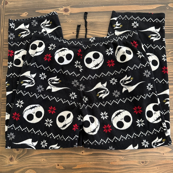 Disney Nightmare Before Christmas Jack Skellington Fleece Pajama Pants XL - Picture 3 of 5